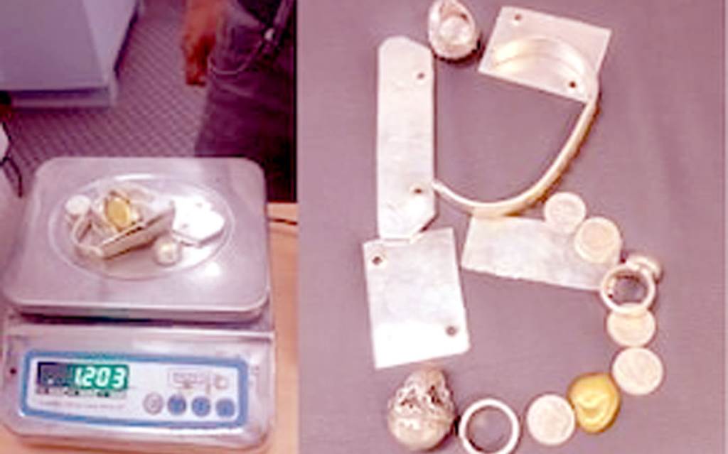 12 kg gold hidden in spare parts of machine seized at Delhi airport Officials